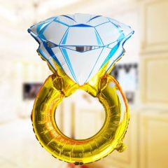 Toptan Folyo Balon büyük Tek Taş Yüzük Model