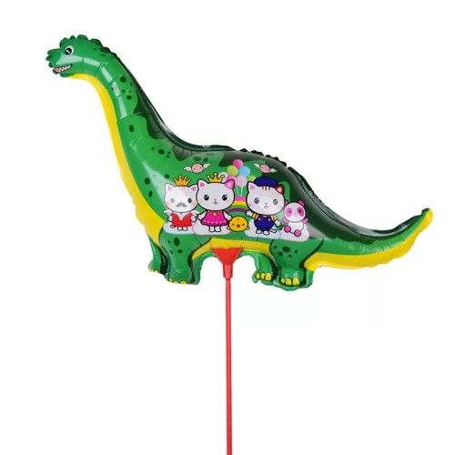 Toptan Folyo Balon Çubuklu Dinozor Model
