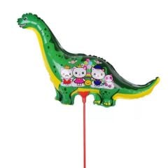 Toptan Folyo Balon Çubuklu Dinozor Model