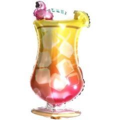 Toptan Folyo Balon Flamingo Kokteyl Bardak Model