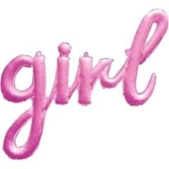 Toptan Folyo Balon Girl Pembe Model