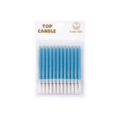Toptan Mum Seti 8cm 12li Pastel Mavi