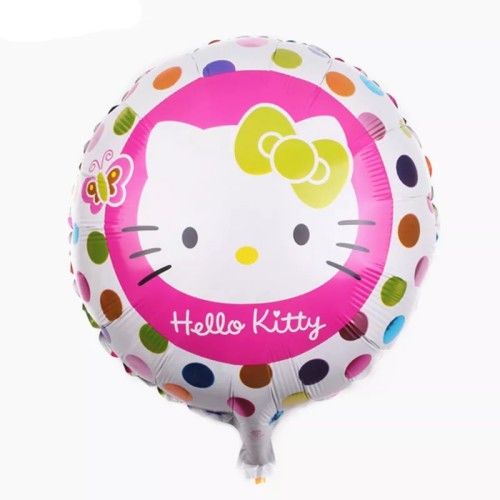 Toptan Folyo Balon Hello Kity Yuvarlak Model