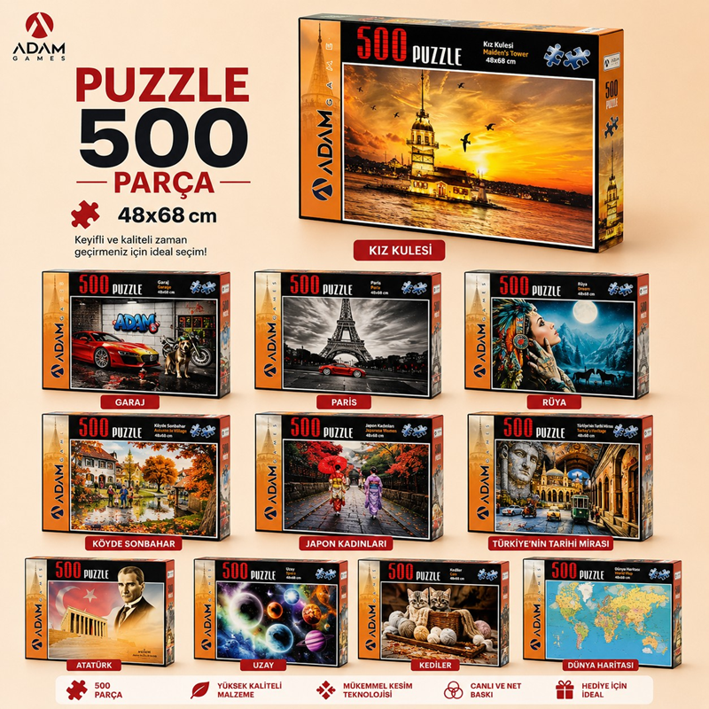 Toptan Puzzle 500 Parça
