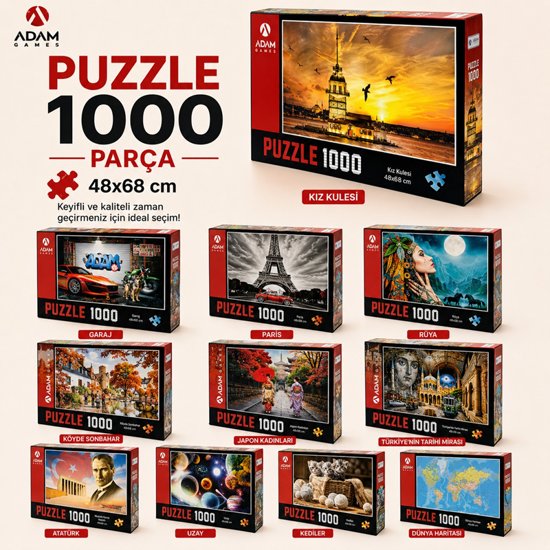 Toptan Puzzle 1000 Parça