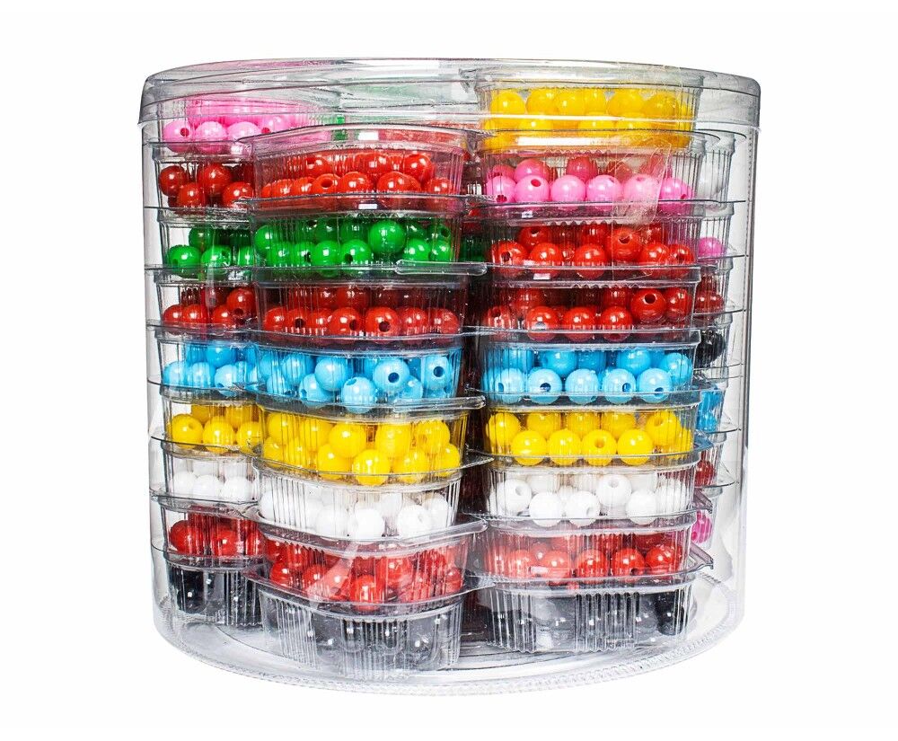 Toptan Plastik Boncuk 8 mm