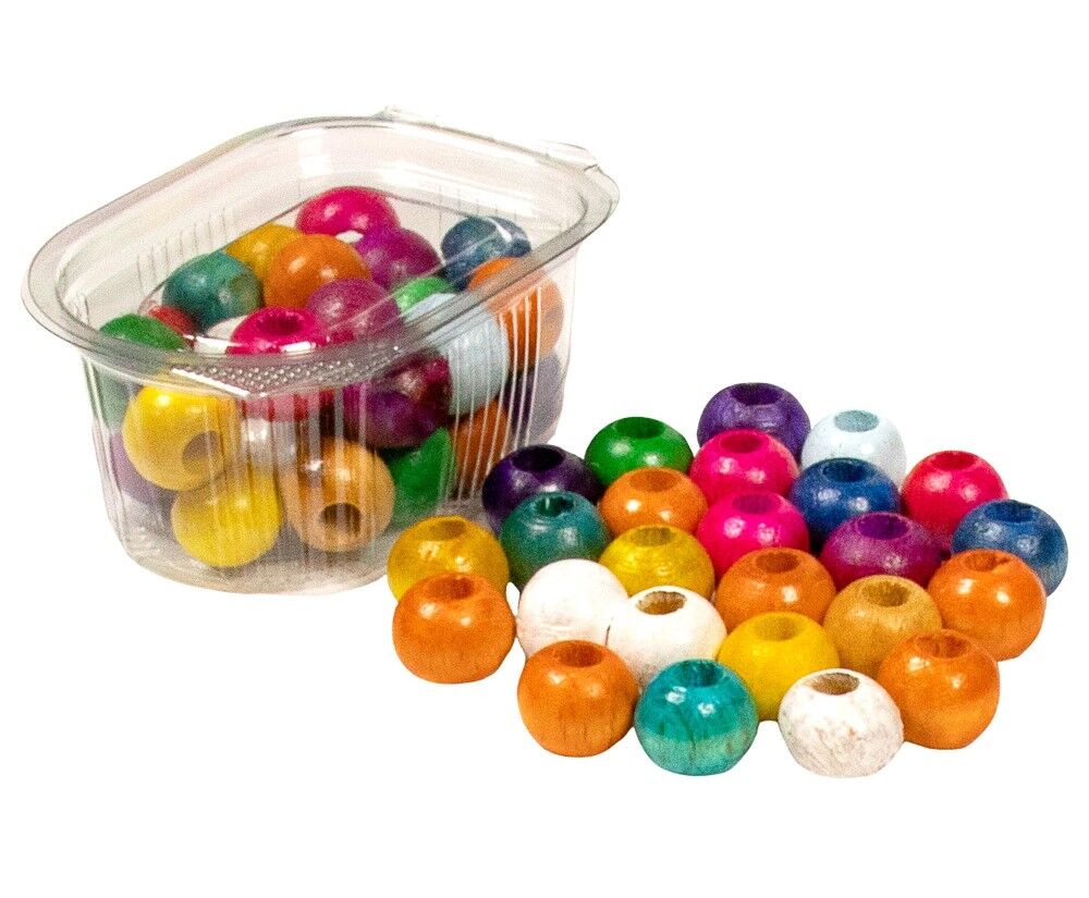 Toptan Büyük Boy Ahşap Boncuk