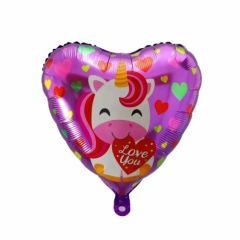 Toptan Folyo Balon Kalpli Unicorn Model
