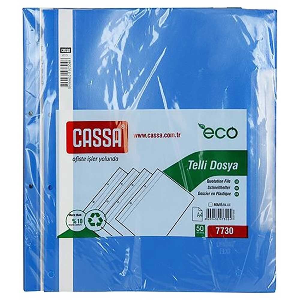 Toptan Cassa Eco Telli Dosya Mavi