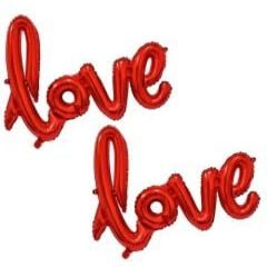 Toptan Folyo Balon Küçük Kırmızı Love Model