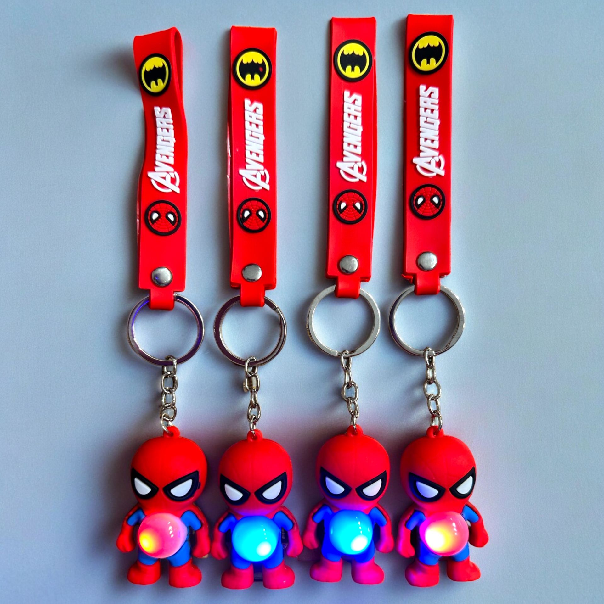 Toptan Işıklı Anahtarlık Örümcek Adam Model