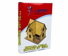 Toptan Boyama Ahşap Villa Ev Seti