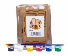 Toptan Boyama Ahşap Villa Ev Seti