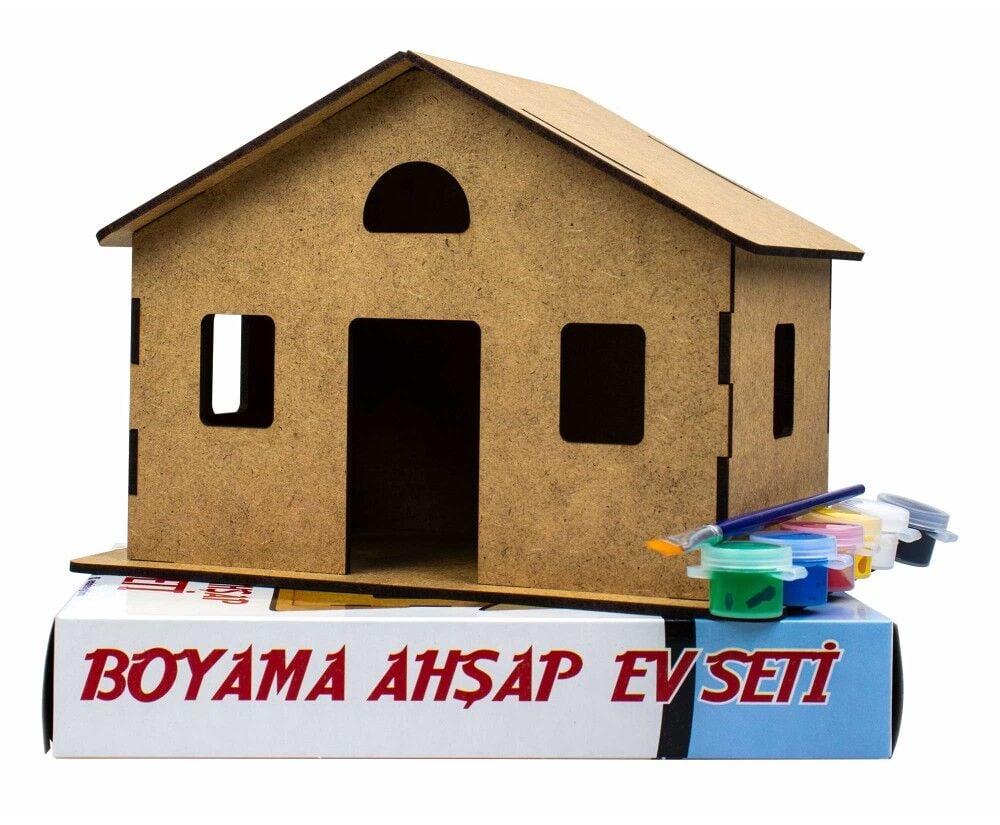 Toptan Boyama Ahşap Ev Seti