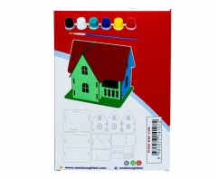 Toptan Boyama Ahşap Çitli Ev Seti