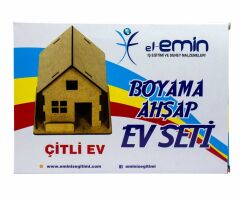 Toptan Boyama Ahşap Çitli Ev Seti