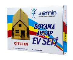Toptan Boyama Ahşap Çitli Ev Seti