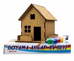 Toptan Boyama Ahşap Çitli Ev Seti