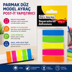 Toptan Düz Model Parmak Ayraç Post-it