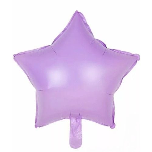 Toptan Folyo Balon Makaron Mor Yıldız Modeli