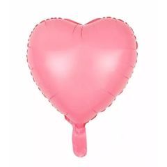 Toptan Folyo Balon Makaron Pembe Kalp Modeli
