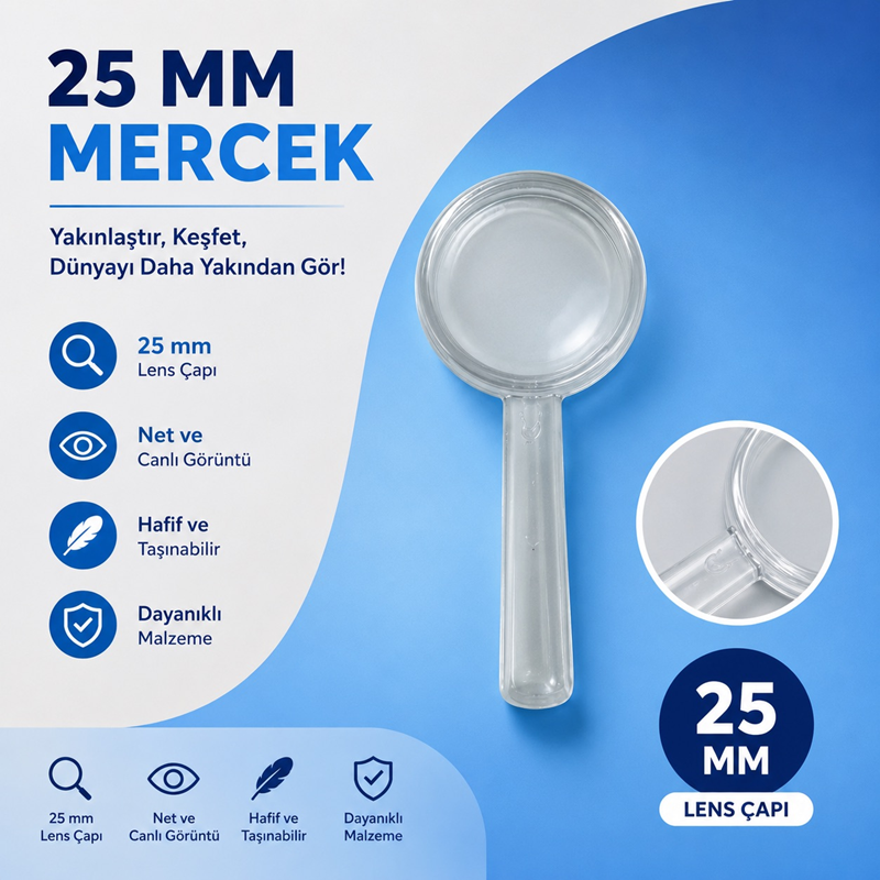 Toptan Mercek 25 Mm