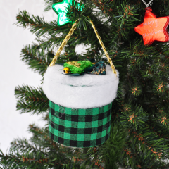 Toptan Yılbaşı Ağaç Süsü Yeşil Süpriz Kutusu