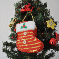 Toptan Yılbaşı Ağaç Süsü Çorap Süpriz Kutusu