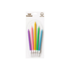Toptan Pastel Doğum Günü Mum Seti 5li Makaron