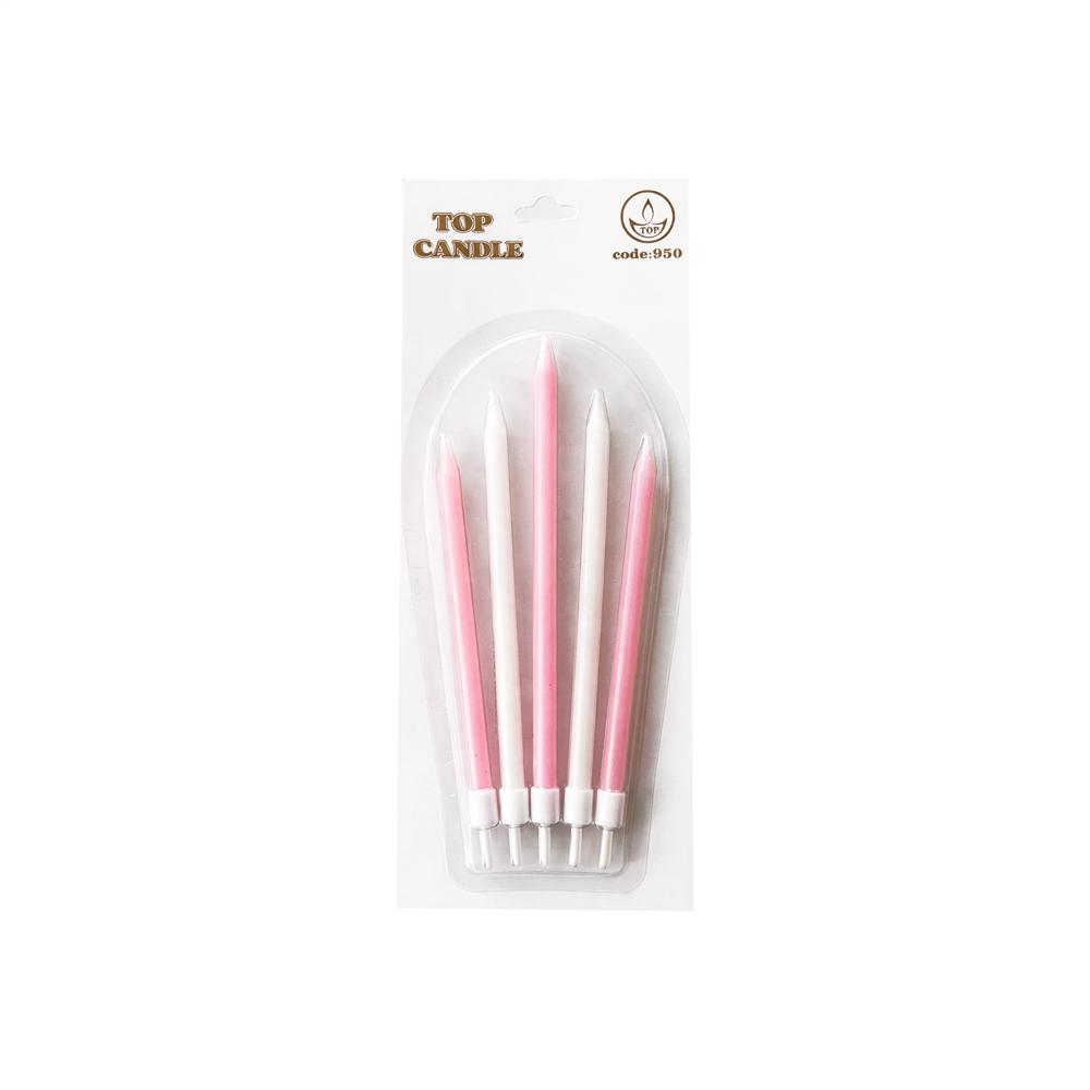 Toptan Pastel Doğum Günü Mum Seti 5li Pembe
