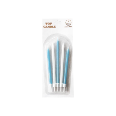 Toptan Pastel Doğum Günü Mum Seti 5li Mavi