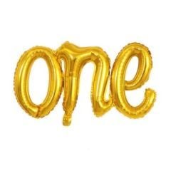 Toptan Folyo Balon One Gold Model