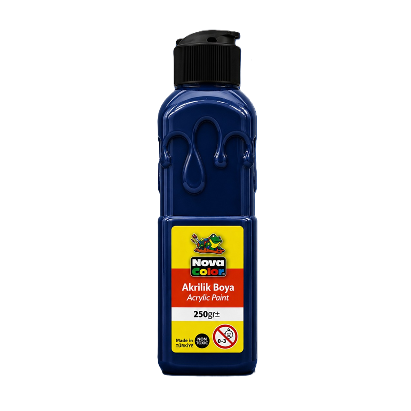 Toptan Nova Color Akrilik Boya 250 Gram Lacivert Renk