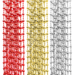 Toptan Yılbaşı Ağaç Süsleme Zinciri 270cm Gold