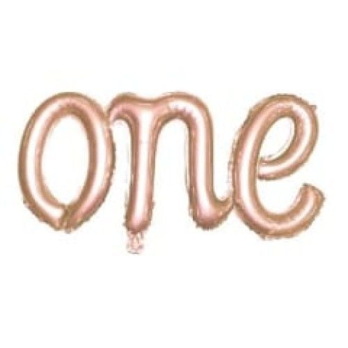 Toptan Folyo Balon One Rose Gold Model