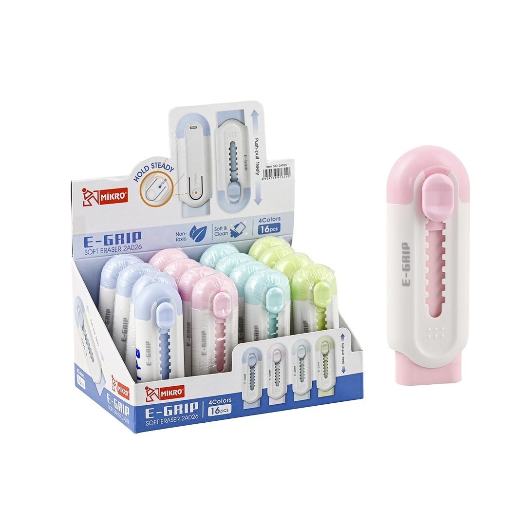 Toptan Mikro E-Grip İtmeli Silgi