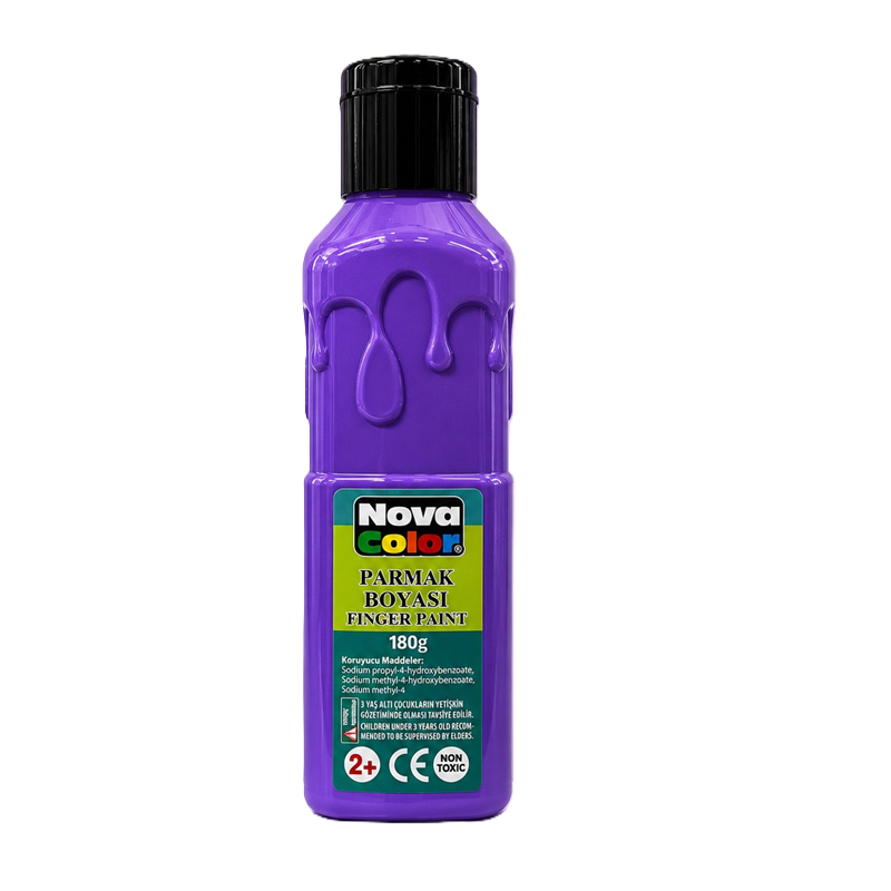Toptan Nova Color Parmak Boyası 180 Gram Mor Renk