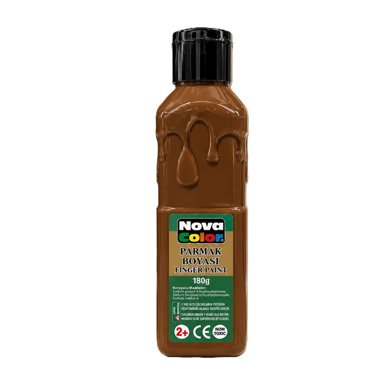 Toptan Nova Color Parmak Boyası 180 Gram Kahvrengi
