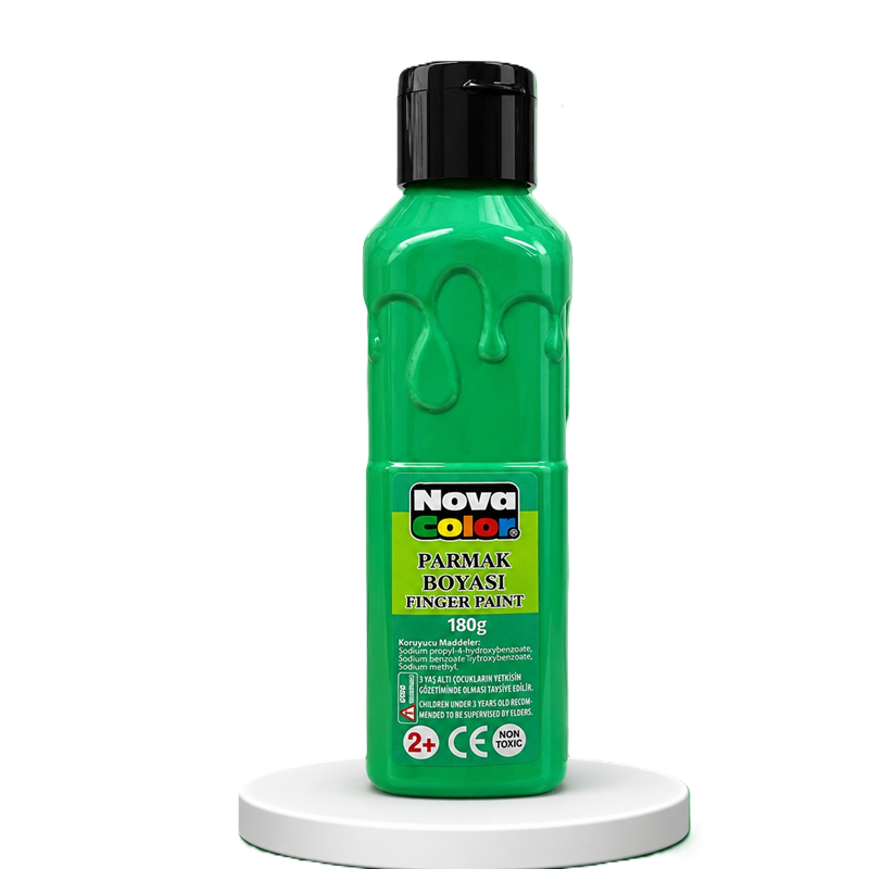 Toptan Nova Color Parmak Boyası 180 Gram Yeşil Renk
