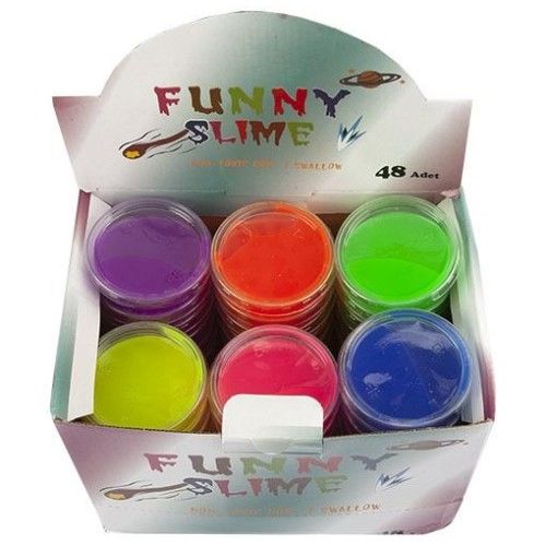Toptan Oyuncak Yerli Hazır Slime 48'Li