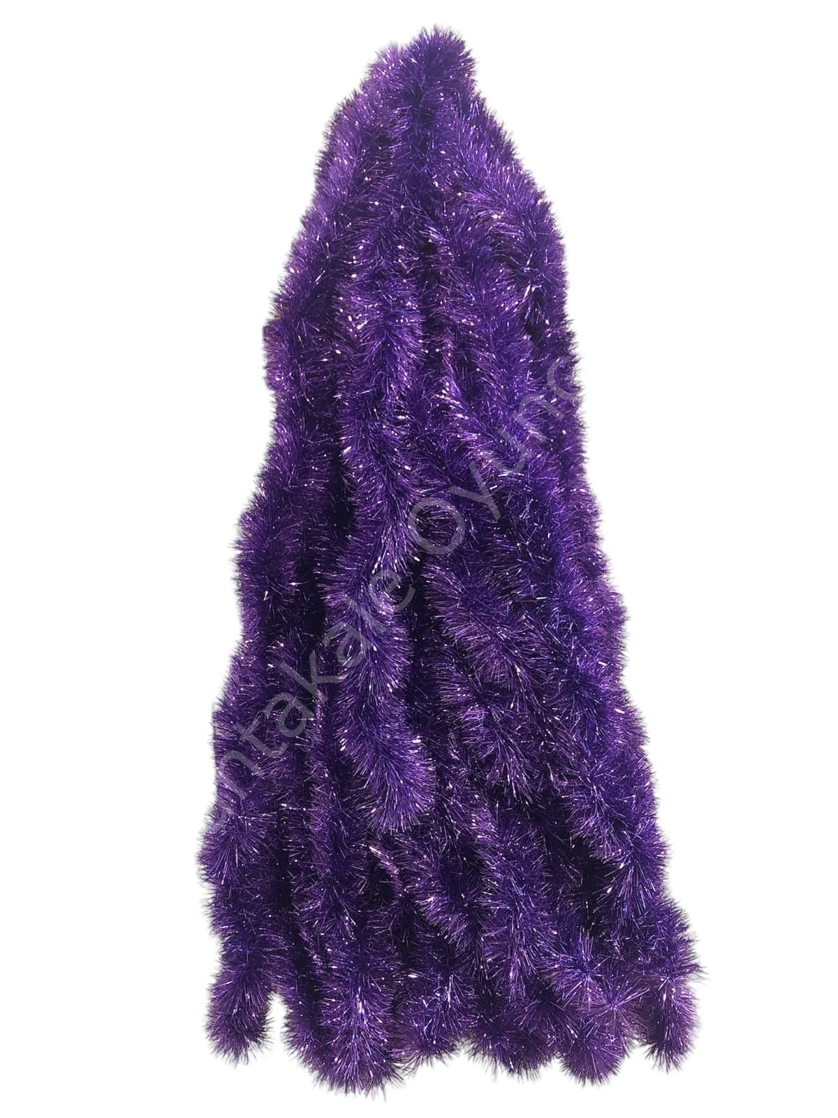 Toptan Sim Süs 2 Metre 6,5 Cm Lila