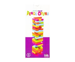 Toptan Denge Oyunu Ahşap Renkli 54 Parça