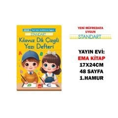Toptan Kılavuz Dik Çizgili Yazı Defteri 17x24 cm