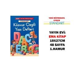 Toptan Kılavuz Dik Çizgili Yazı Defteri 19x27cm