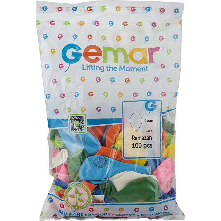 Toptan Gemar Ramazan Baskılı Balon