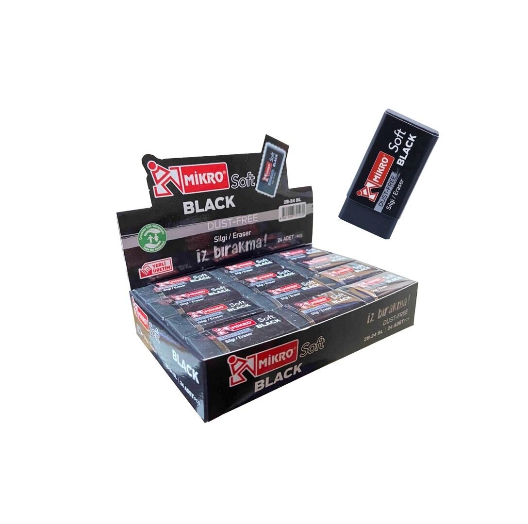 Toptan Siyah Silgi 2B-24 BL