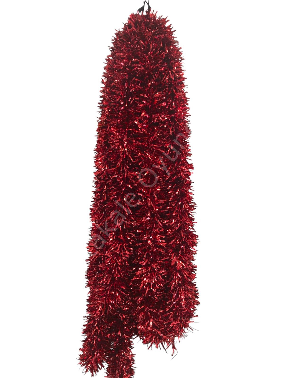 Toptan Sim Süs 2 Metre 10 Cm Kırmızı