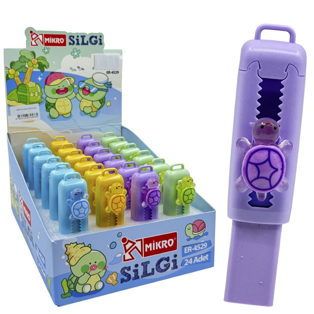 Toptan Mikro Kaplumbağa Sürgülü Silgi