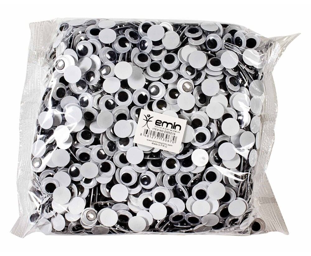 Toptan Siyah Oynar Göz (15 mm) - 2000 Adet