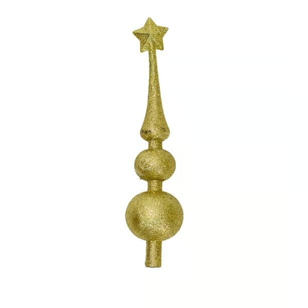 Toptan Çam Tepeliği Simli Uzun 30 cm Altın
